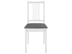 Chaises à Manger Avec Coussins Lot De 4 Blanc Bois Solide -Mobilier De Restaurant chaise 22557941