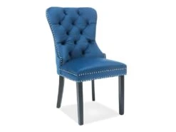 Chaise De Salle à Manger Design 51 X 46 X 98 Cm - Bleu Marine -Mobilier De Restaurant chaise 22723923