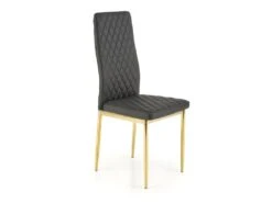 Chaise Design En Cuir écologique 40 X 50 X 98 Cm - Noir