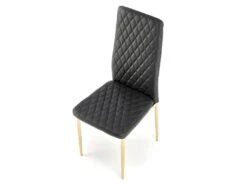 Chaise Design En Cuir écologique 40 X 50 X 98 Cm - Noir -Mobilier De Restaurant chaise 22723985