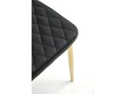 Chaise Design En Cuir écologique 40 X 50 X 98 Cm - Noir -Mobilier De Restaurant chaise 22723991
