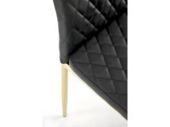 Chaise Design En Cuir écologique 40 X 50 X 98 Cm - Noir -Mobilier De Restaurant chaise 22723993