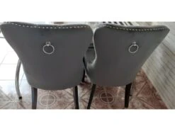 Chaise De Salle à Manger Design 51 X 46 X 98 Cm - Gris -Mobilier De Restaurant chaise 22724009