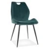 Chaise En Velours 51 X 46 X 91 Cm - Vert