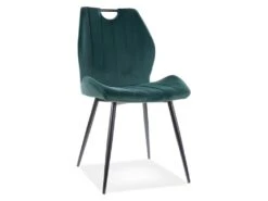 Chaise En Velours 51 X 46 X 91 Cm - Vert