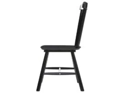 Chaise De Table Noire En Bois D'Hévéa H 87 Cm -Mobilier De Restaurant chaise 22758423