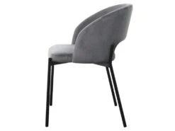Chaise En Tissu Velours 51 X 57 X 77 Cm - Gris -Mobilier De Restaurant chaise 22800057