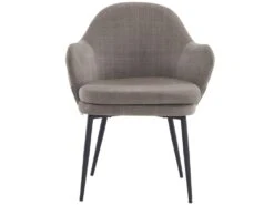 Lot De 4 Chaises - Coutures En Tissu Et Cuir PU - Siège Amovible - Marron 7 Lot De 4 Chaises - Coutures En Tissu Et Cuir PU - Siège Amovible - Marron -Mobilier De Restaurant chaise 22804011