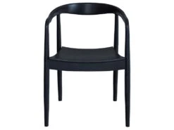 Chaise Lombok En Bois De Teck Noir -Mobilier De Restaurant chaise 22810353