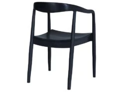 Chaise Lombok En Bois De Teck Noir -Mobilier De Restaurant chaise 22810359