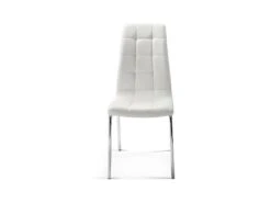 Chaise MERIL PU Blanc, Dimensions: H96 X L42 X P55 Cm, Idéal Pour Une Salle à Manger Tape-à-l'œil -Mobilier De Restaurant chaise 22858731