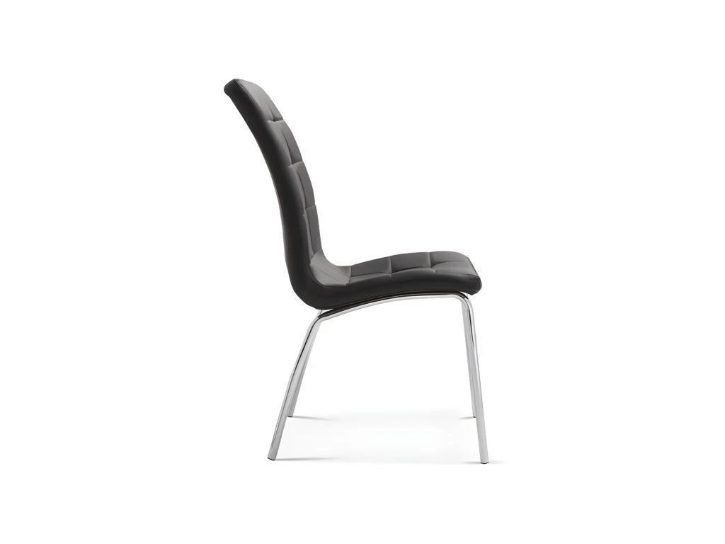 Chaise MERIL PU Noir, Dimensions: H96 X L42 X P55 Cm, Idéal Pour Une Salle A Mangé Tape A L'œil 5 Chaise MERIL PU Noir, Dimensions: H96 X L42 X P55 Cm, Idéal Pour Une Salle A Mangé Tape A L'œil – Image 5