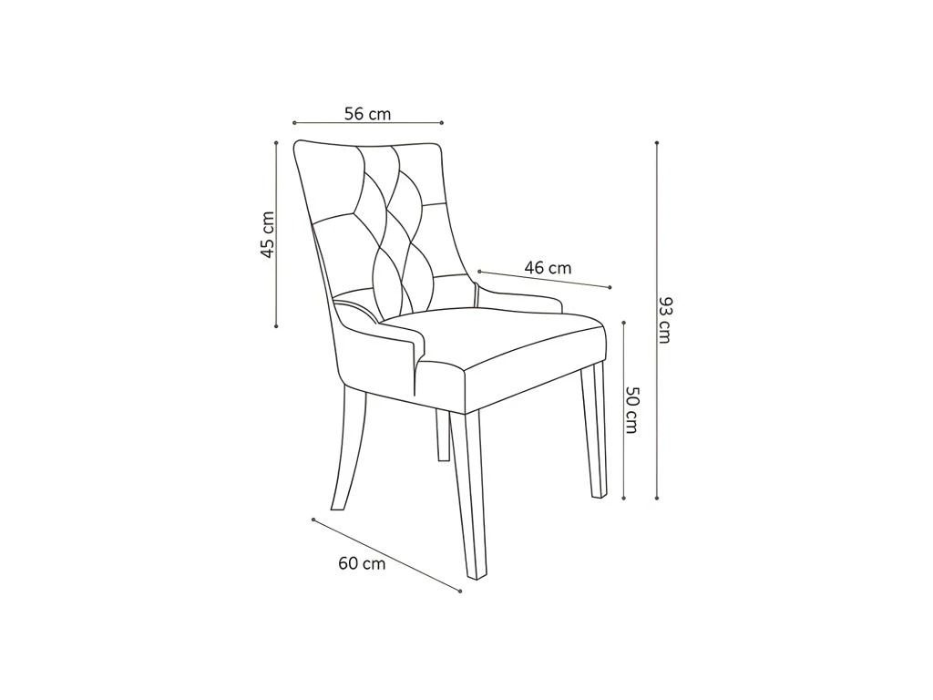 Chaise ROYA Tissus Rose, Dimension H93 X L56 X P60, Idéal Pour Votre Cuisine Ou Salle à Manger 3 Chaise ROYA Tissus Rose, Dimension H93 X L56 X P60, Idéal Pour Votre Cuisine Ou Salle à Manger – Image 3