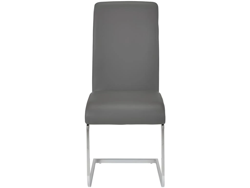 Lot De 4 Chaises LIRICA - Simili Gris 4 Lot De 4 Chaises LIRICA - Simili Gris – Image 4