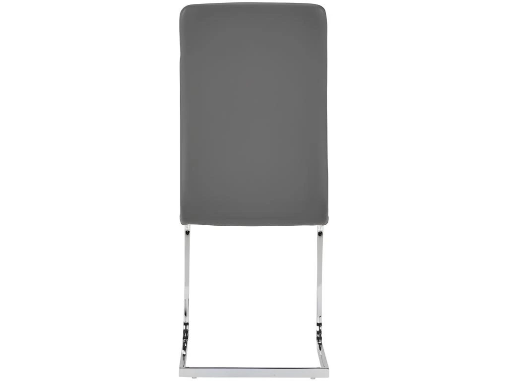 Lot De 4 Chaises LIRICA - Simili Gris 7 Lot De 4 Chaises LIRICA - Simili Gris – Image 7