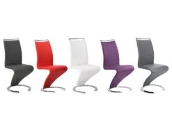 Lot De 2 Chaises TWIZY - Simili Noir 7 Lot De 2 Chaises TWIZY - Simili Noir -Mobilier De Restaurant chaise 267003