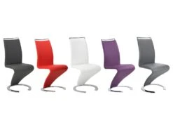 Lot De 4 Chaises TWIZY - Simili Blanc -Mobilier De Restaurant chaise 267007