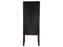 Lot De 6 Chaises ROVIGO - Simili Marron Brillant - Pieds Bois Foncé -Mobilier De Restaurant chaise 268723