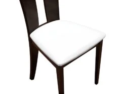 Lot De 2 Chaises TIFFANY - Hêtre Massif - Coloris : Wengé Et Blanc -Mobilier De Restaurant chaise 308031