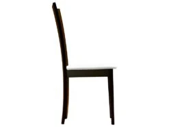 Lot De 2 Chaises TIFFANY - Hêtre Massif - Coloris : Wengé Et Blanc -Mobilier De Restaurant chaise 308033