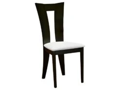 Lot De 2 Chaises TIFFANY - Hêtre Massif - Coloris : Wengé Et Blanc -Mobilier De Restaurant chaise 308037