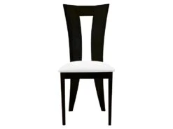 Lot De 2 Chaises TIFFANY - Hêtre Massif - Coloris : Wengé Et Blanc -Mobilier De Restaurant chaise 308041