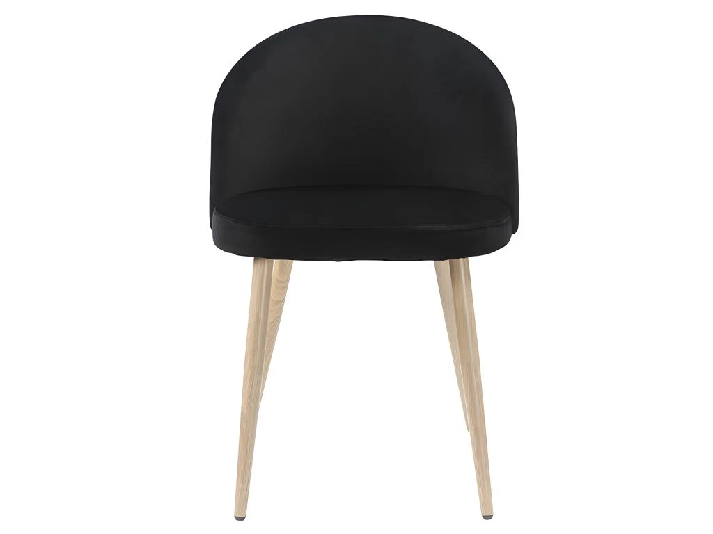 Lot De 6 Chaises LILLY - Velours - Noir 2 Lot De 6 Chaises LILLY - Velours - Noir – Image 2