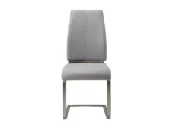 Lot De 2 Chaises SALMA - Simili - Gris -Mobilier De Restaurant chaise 324847