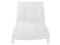 Lot De 6 Chaises NADYA - Simili - Blanc -Mobilier De Restaurant chaise 327847
