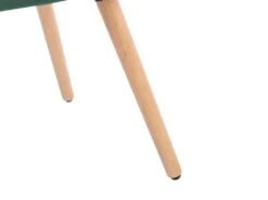 Lot De 2 Chaises Avec Accoudoirs - Velours Et Métal Effet Bois - Vert Foncé - ELEANA -Mobilier De Restaurant chaise 3299495