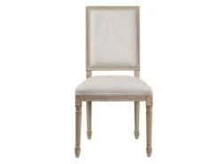 Lot De 6 Chaises AMBOISE - Tissu & Bois De Chêne - Noir -Mobilier De Restaurant chaise 351603 1