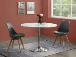 Lot De 6 Chaises JODY - Polypropylène Et Hêtre - Gris -Mobilier De Restaurant chaise 356351