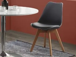 Lot De 6 Chaises JODY - Polypropylène Et Hêtre - Gris -Mobilier De Restaurant chaise 356355