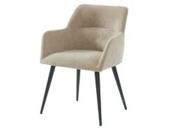 Lot De 2 Chaises - Avec Accoudoirs - Tissu Et Métal - Beige - HEKA 9 Lot De 2 Chaises - Avec Accoudoirs - Tissu Et Métal - Beige - HEKA -Mobilier De Restaurant chaise 389605