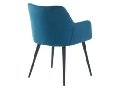 Lot De 2 Chaises Avec Accoudoirs - Velours Et Métal - Bleu - PEGA De Pascal MORABITO 10 Lot De 2 Chaises Avec Accoudoirs - Velours Et Métal - Bleu - PEGA De Pascal MORABITO -Mobilier De Restaurant chaise 389619