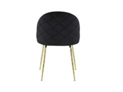 Lot De 6 Chaises - Velours Et Métal Doré - Noir - MELBOURNE 11 Lot De 6 Chaises - Velours Et Métal Doré - Noir - MELBOURNE -Mobilier De Restaurant chaise 404271