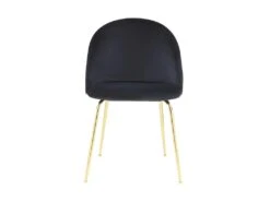 Lot De 6 Chaises - Velours Et Métal Doré - Noir - MELBOURNE 13 Lot De 6 Chaises - Velours Et Métal Doré - Noir - MELBOURNE -Mobilier De Restaurant chaise 404275