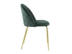 Lot De 6 Chaises - Velours Et Métal Doré - Vert - MELBOURNE 12 Lot De 6 Chaises - Velours Et Métal Doré - Vert - MELBOURNE -Mobilier De Restaurant chaise 404465