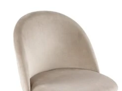 Lot De 2 Chaises - Velours Et Métal Doré - Beige - MELBOURNE -Mobilier De Restaurant chaise 404489