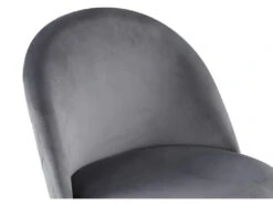 Lot De 6 Chaises - Velours Et Métal Noir Mat - Gris - MELBOURNE 12 Lot De 6 Chaises - Velours Et Métal Noir Mat - Gris - MELBOURNE -Mobilier De Restaurant chaise 407375