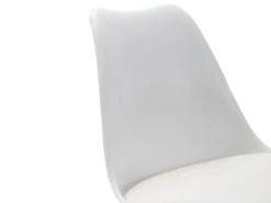 Lot De 2 Chaises JODY - Polypropylène Et Hêtre - Blanc Pieds Blanc -Mobilier De Restaurant chaise 415023