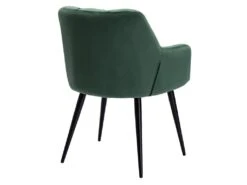 Lot De 2 Chaises Avec Accoudoirs - Velours Et Métal - Vert - PEGA De Pascal MORABITO -Mobilier De Restaurant chaise 422041