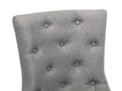 Lot De 2 Chaises JOLIA - Tissu Et Pieds Bois - Gris -Mobilier De Restaurant chaise 427081