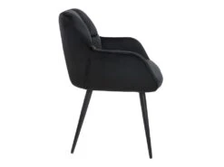 Lot De 6 Chaises Avec Accoudoirs - Velours Et Métal - Noir - PEGA 16 Lot De 6 Chaises Avec Accoudoirs - Velours Et Métal - Noir - PEGA -Mobilier De Restaurant chaise 431143