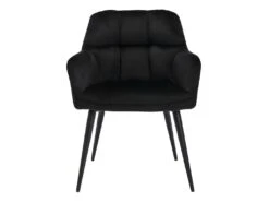 Lot De 6 Chaises Avec Accoudoirs - Velours Et Métal - Noir - PEGA 14 Lot De 6 Chaises Avec Accoudoirs - Velours Et Métal - Noir - PEGA -Mobilier De Restaurant chaise 431145