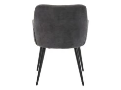 Lot De 6 Chaises - Avec Accoudoirs - Tissu Et Métal - Gris - HEKA 18 Lot De 6 Chaises - Avec Accoudoirs - Tissu Et Métal - Gris - HEKA -Mobilier De Restaurant chaise 431215