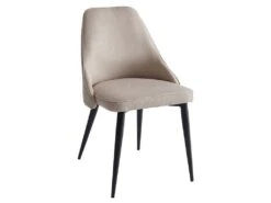 Lot De 2 Chaises EZRA - Tissu Et Métal - Crème 9 Lot De 2 Chaises EZRA - Tissu Et Métal - Crème -Mobilier De Restaurant chaise 439857