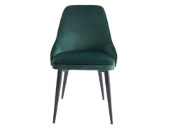 Lot De 6 Chaises - Velours Et Métal - Vert - EZRA 10 Lot De 6 Chaises - Velours Et Métal - Vert - EZRA -Mobilier De Restaurant chaise 439875