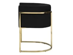 Chaise Avec Accoudoirs - Velours Et Acier Inoxydable - Noir Et Doré - PERIA De Pascal MORABITO -Mobilier De Restaurant chaise 439961