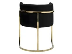 Chaise Avec Accoudoirs - Velours Et Acier Inoxydable - Noir Et Doré - PERIA De Pascal MORABITO -Mobilier De Restaurant chaise 439963